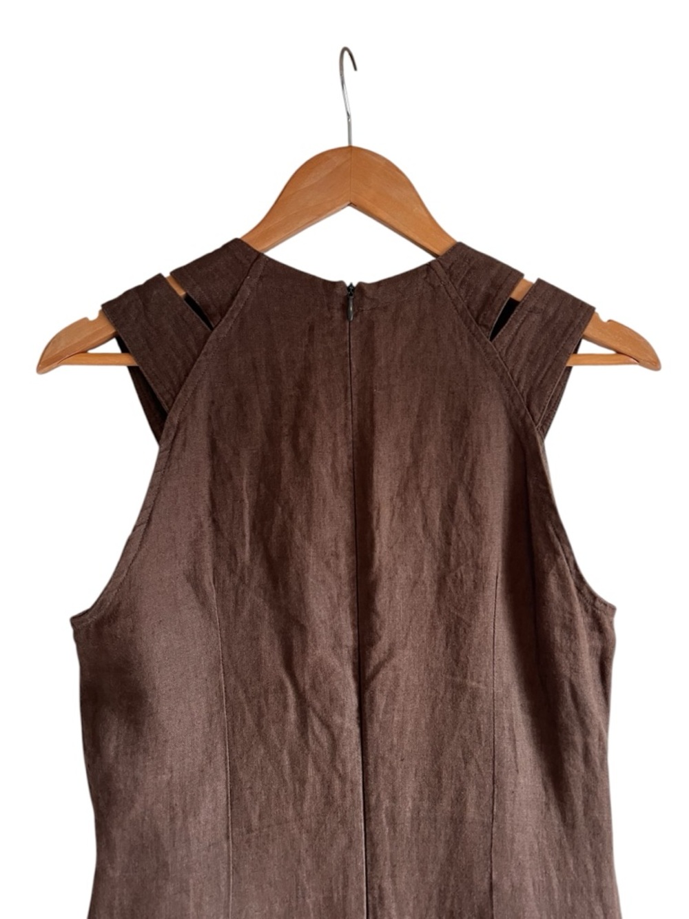 La Et Dieu Crea Femme vintage linen sleeveless midi dress excellent condition - Picture 9 of 13